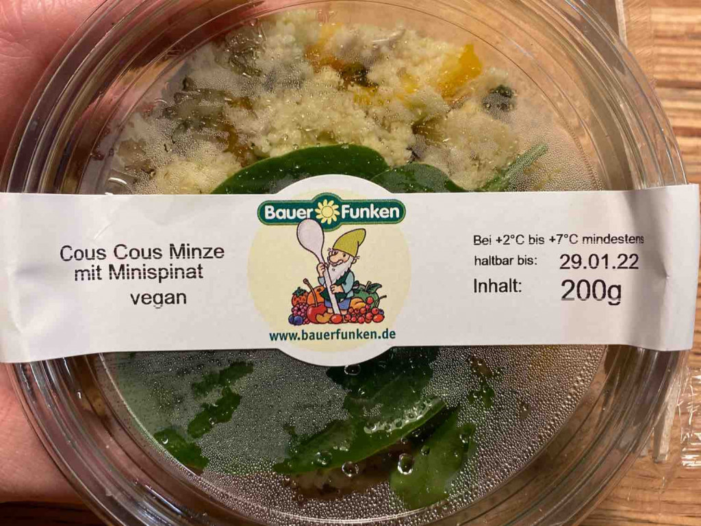 Cous Cous Minze mit Minispinat vegan von VeganAthlete | Hochgeladen von: VeganAthlete