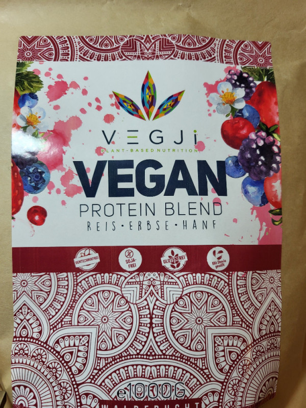 Vegan Protein Blend Waldfrucht, Reis Erbse Hanf von Elefantenrol | Hochgeladen von: Elefantenrollschuh