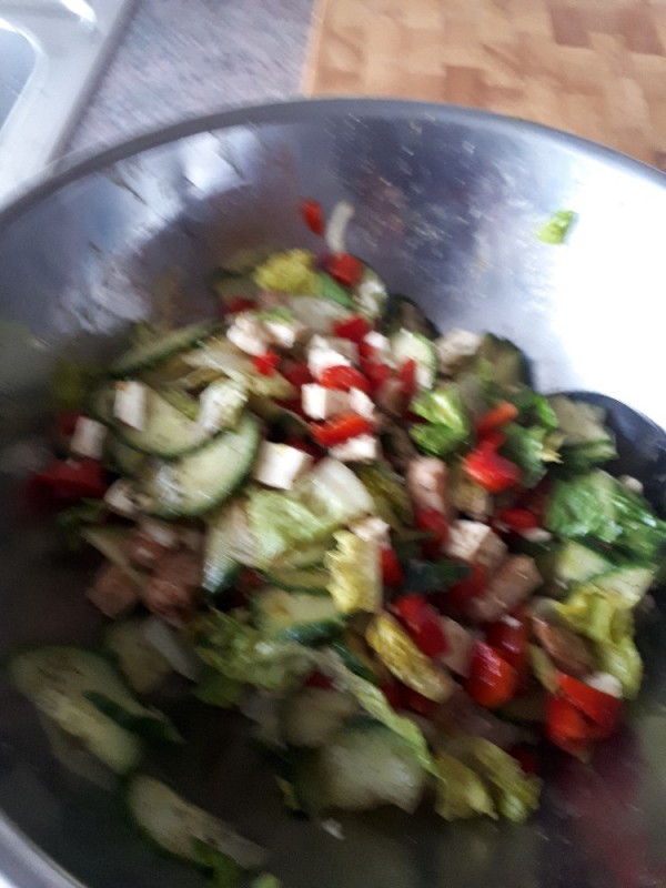Gemischter Salat mit Hähnchen von Mao75 | Hochgeladen von: Mao75