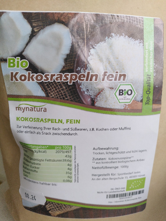 Bio Kokosraspeln, fein von Wiebke Galka | Hochgeladen von: Wiebke Galka