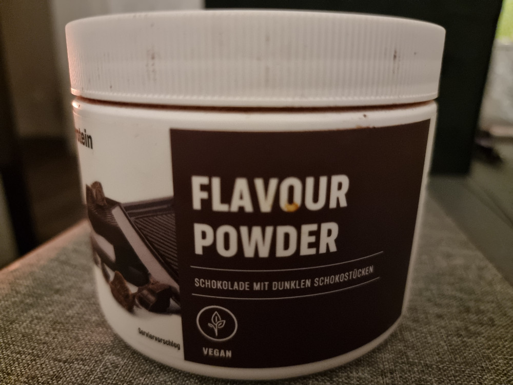 Flavor Powder Schokolade mit dunklen Schokostücken, vegan von cr | Hochgeladen von: crakel