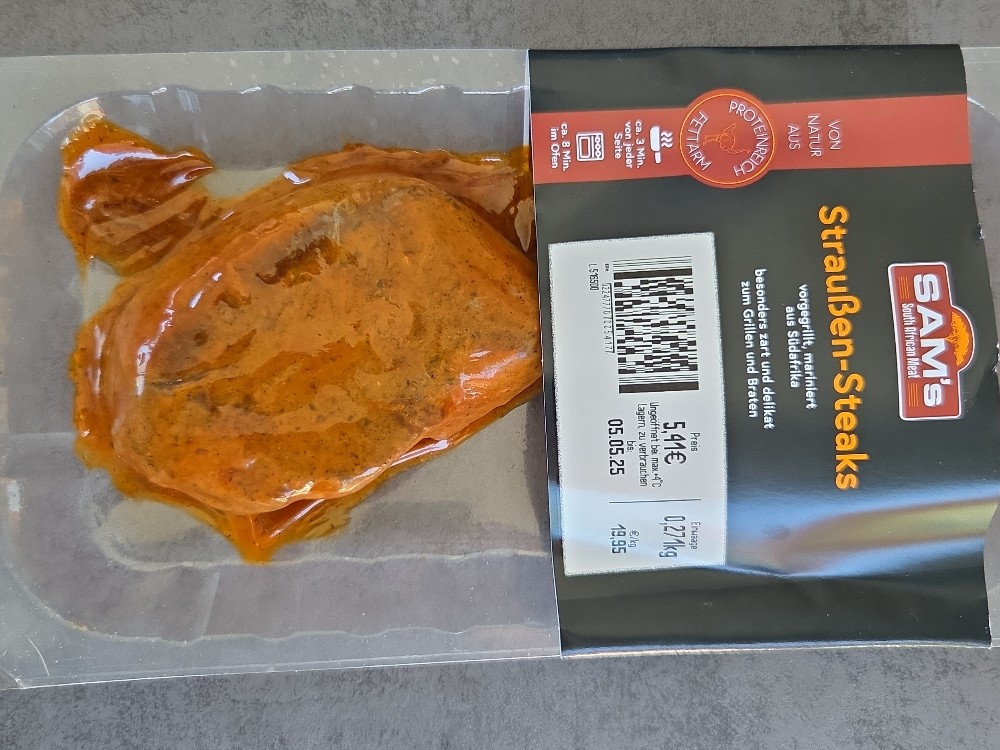 Straußen-Steaks, vorgegrillt, mariniert von Nyhr | Hochgeladen von: Nyhr Straußen-Steaks, vorgegrillt, mariniert von Nyhr | Hochgeladen von: Nyhr