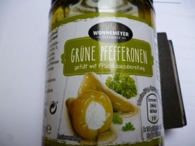 Grüne Pfefferonen, gefüllt mit Frischkäsezubereitung | Hochgeladen von: G.K