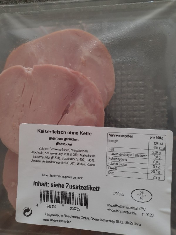 Kaiserfleisch ohne Kette, gegart und geräuchert von weekaaeem347 | Hochgeladen von: weekaaeem347