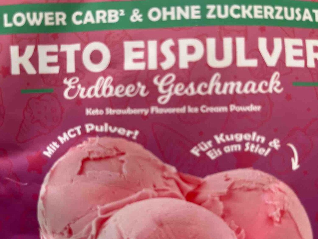 Erdbeer Keto Eispulver, mit Sahne und Mandelmilch zuckerfrei von | Hochgeladen von: Isabell1978