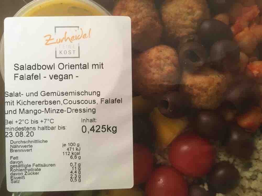 Saladbowl oriental  mit falafel, vegan von JensLang | Hochgeladen von: JensLang