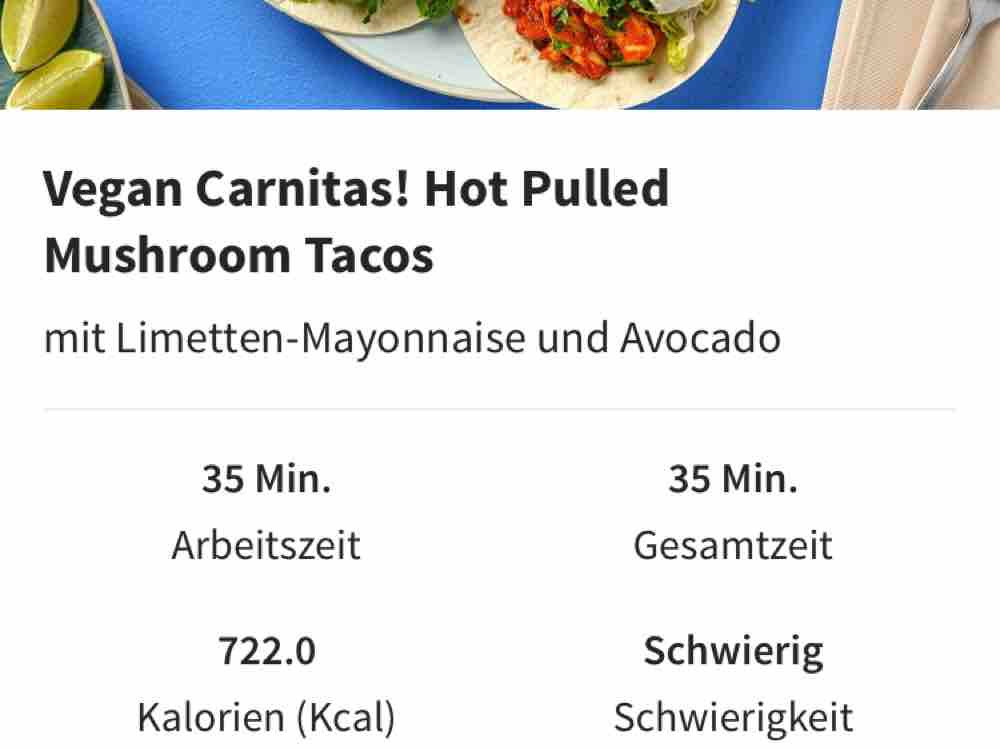 Vegan Carnitas, Hot Pulled Mushrom Tacos von kroete | Hochgeladen von: kroete