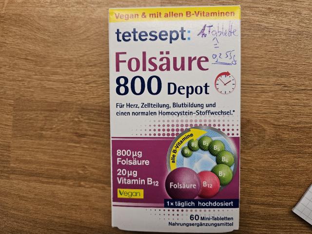 Folsäure 800 Depot, Mit allen B Vitaminen von Scouthelper | Hochgeladen von: Scouthelper