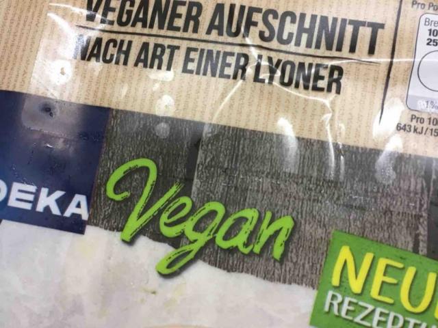 Veganer Aufschnitt, Lyoner Art von monikahem707 | Hochgeladen von: monikahem707