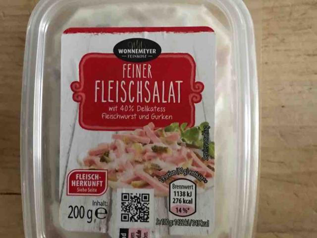 Feiner Fleischsalat, mit 40% Delikatess Fleischwurst und Gurken  | Hochgeladen von: LutzR