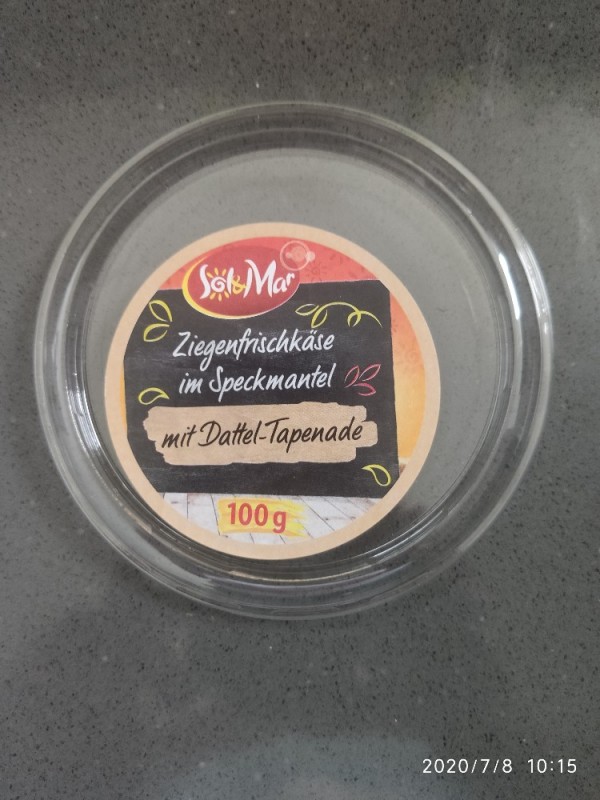 Ziegenfrischkäse im Speckmantel, mit Dattel-Tapemade von Gesch | Hochgeladen von: Gesch