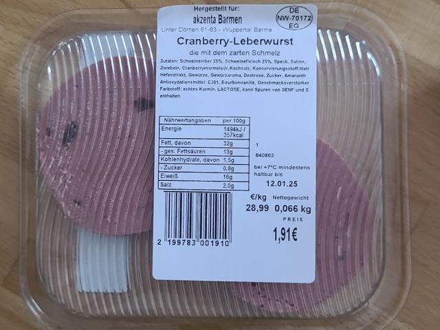 Cranberry-Leberwurst von klaas1 | Hochgeladen von: klaas1