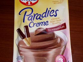Dr. Oetker Paradies Creme Schokolade | Hochgeladen von: Siope