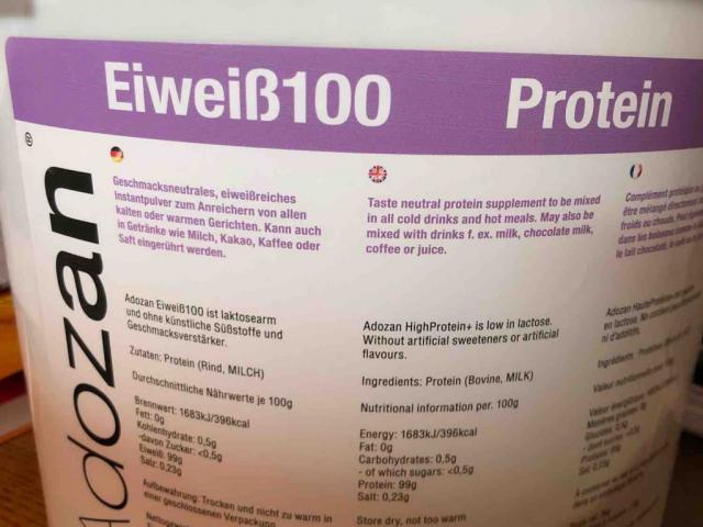 Adozan Eiweiß 100, Protein (Rind, Milch) von Glitzerwoman | Hochgeladen von: Glitzerwoman