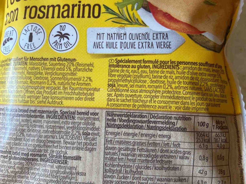 Schär Focaccia Rosmarin, glutenfrei von Mark87 | Hochgeladen von: Mark87