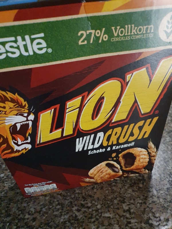 Nestlé, Lion Wild Crush, Schoko &amp; Karamell Kalorien - Neue Produkte - Fddb