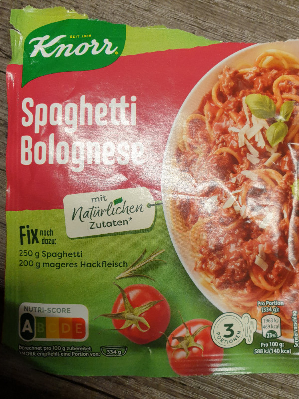 Knorr fix Spaghetti Bolognese 100% Natürlich, trocken von pfeffe | Hochgeladen von: pfeffermarmelade