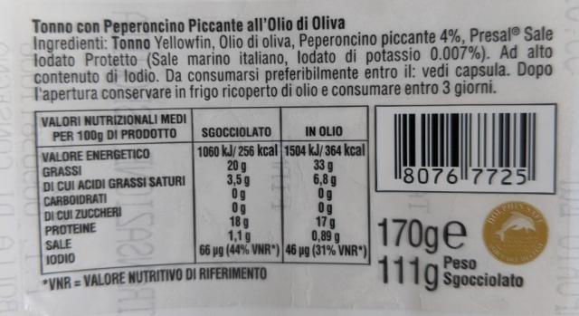 Tonno con Peperoncino Picante all Olio di Oliva | Hochgeladen von: AlexanderHunz