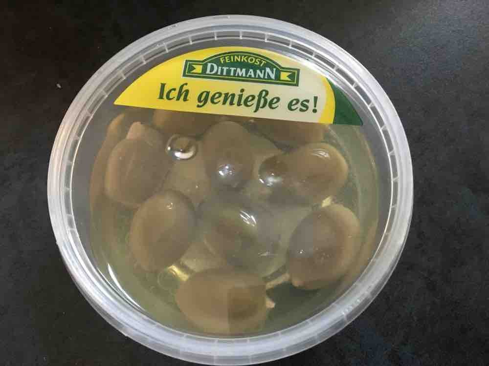 Oliven gefüllt mit Mandeln, in pflanzlichem Öl von pinxit64 | Hochgeladen von: pinxit64