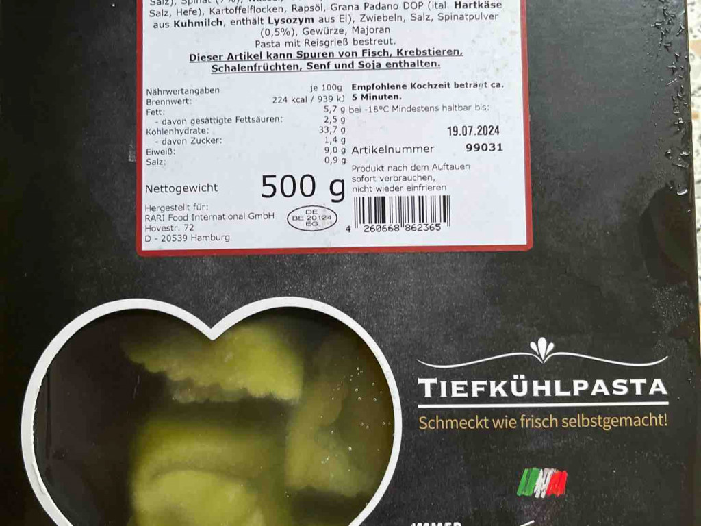 Spinat Tortellini mit Ricotta und Spinat von patrick2411 | Hochgeladen von: patrick2411