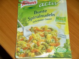 Knorr Activ, bunte Spiralnudeln, Kräutersau | Hochgeladen von: PeggySue2509