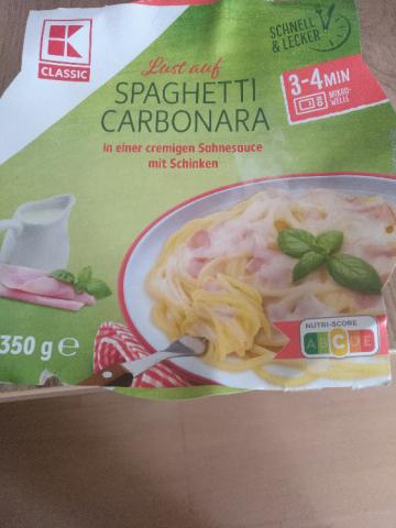 Spaghetti Carbonara, in einer cremigen Sahnesauce mit Schinken v | Hochgeladen von: maritamaus