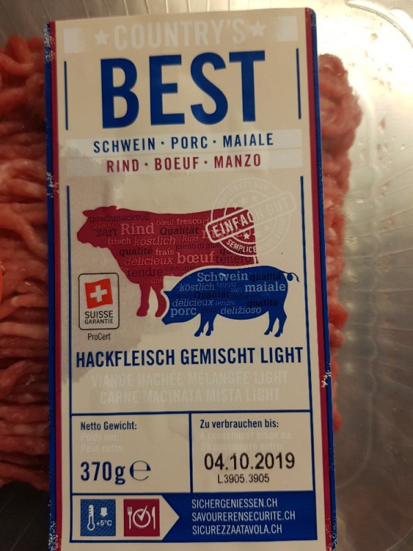 Hackfleisch gemischt light, countrys best von T.Glarner | Hochgeladen von: T.Glarner