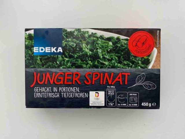 Junger Spinat, gehackt, in Portionen, erntefrisch tiefgefroren v | Hochgeladen von: Bibuschka