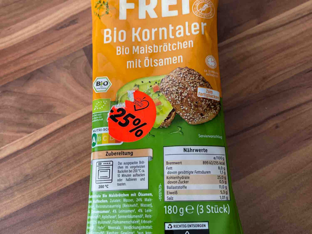 Bio Korntaler Bio Maisbrötchen mit Ölsamen GLUTENFREI von Bachi1 | Hochgeladen von: Bachi130576