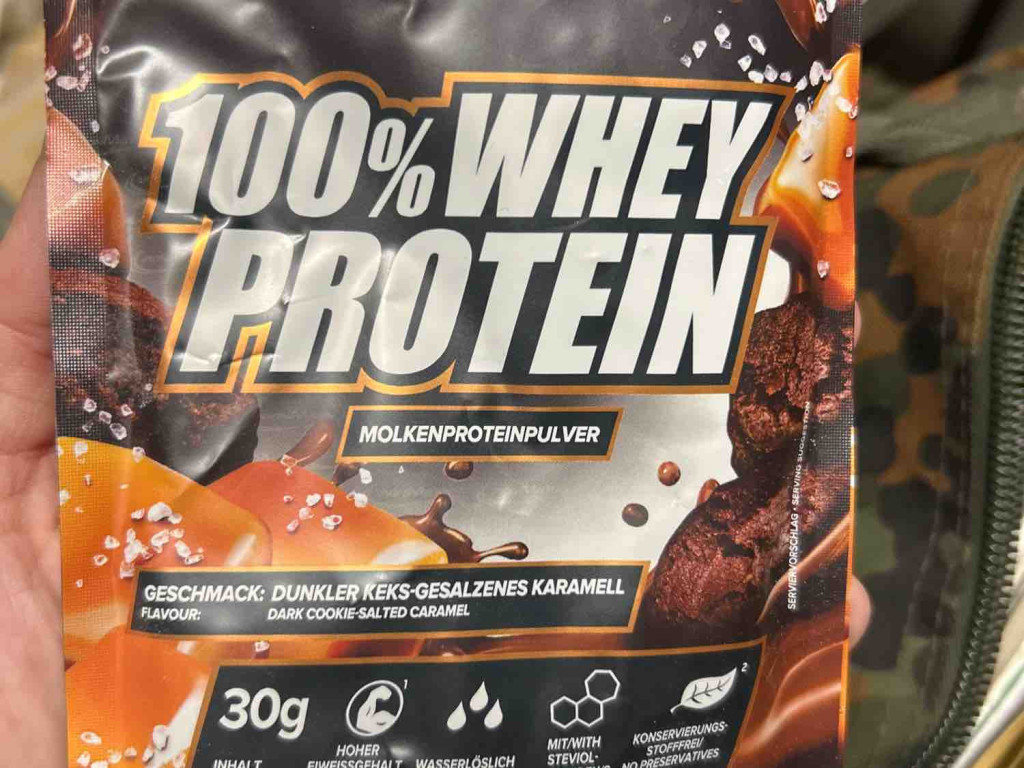 100% Whey Protein, Dunkler Keks Gesalzenes Karamell von Zahni | Hochgeladen von: Zahni