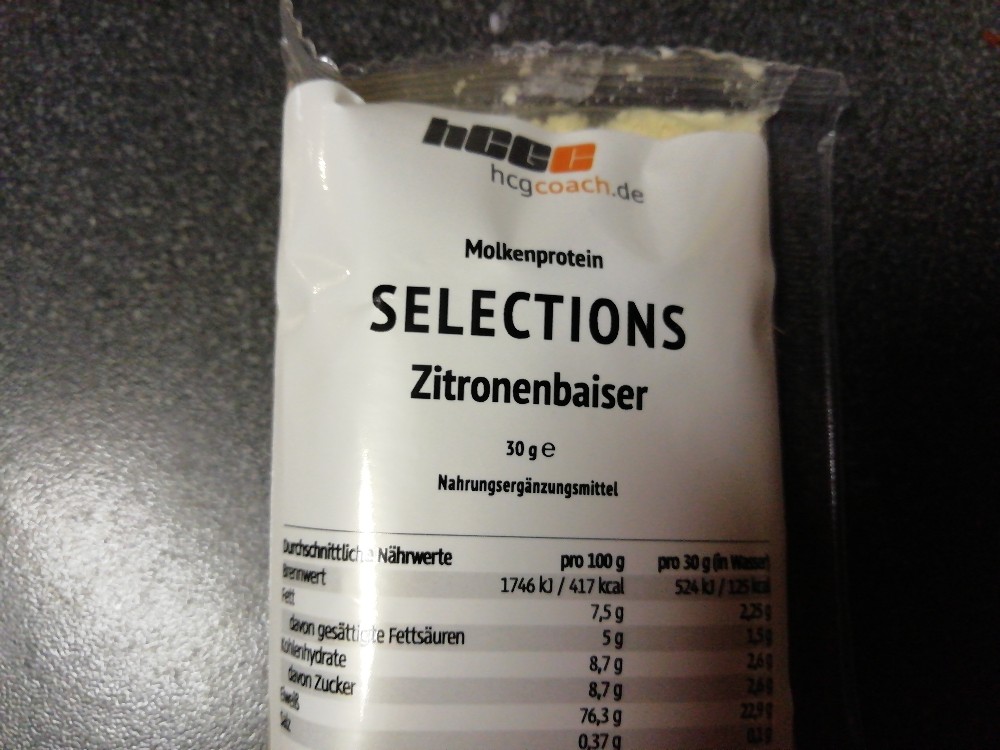 Molke protein selections Zitronenbaiser, mit Wasser von sakie | Hochgeladen von: sakie