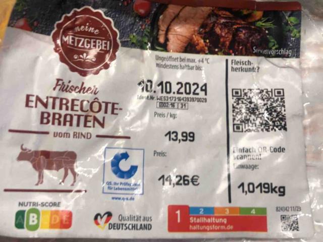 meine Metzgerei Entrecôte-Braten von heikebraleu491 | Hochgeladen von: heikebraleu491