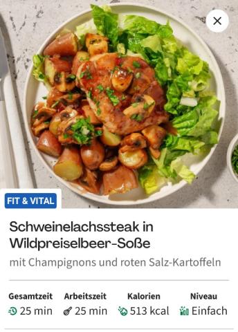 Schweinlachssteak in Wildpreiselbeer Sauce, Nr. 38 von Nici1983 | Hochgeladen von: Nici1983