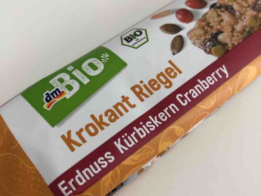 Krokant Riegel, Erdnuss Kürbiskern Cranberry von Schmetterliiing | Hochgeladen von: Schmetterliiing
