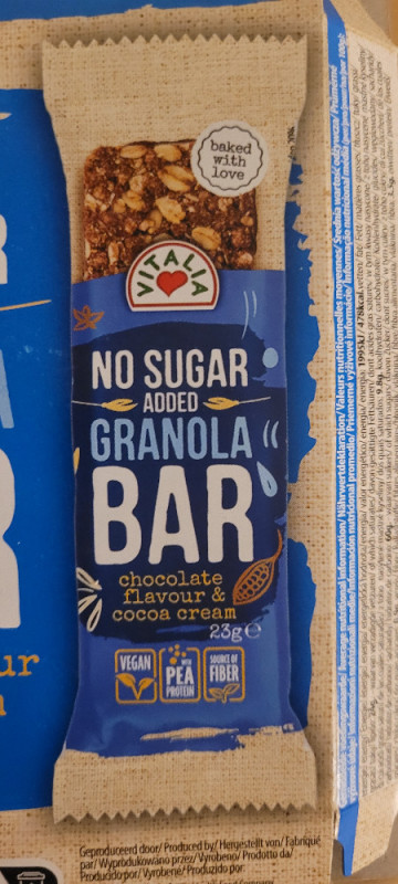 No sugar added granola bar, chocolate flavour & cocoa cream  | Hochgeladen von: m_2973