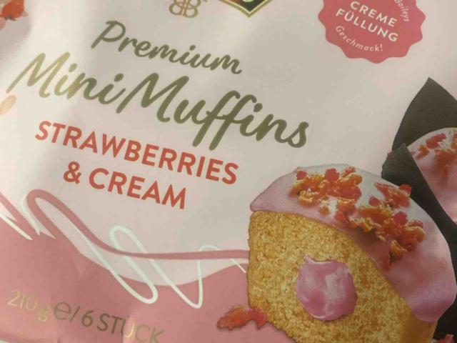 Premium Mini Muffins, strawberries & cream von Velvetine | Hochgeladen von: Velvetine