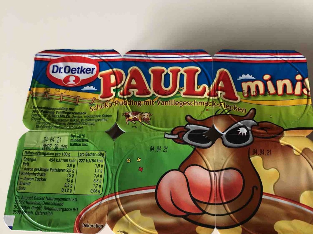 Paula Minis, Schokopudding mit Vanillegeschmack Flecken von cook | Hochgeladen von: cookieB877