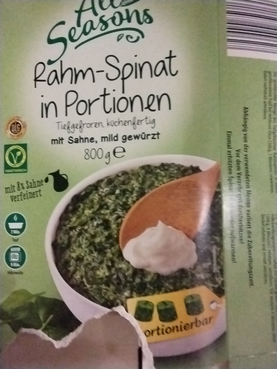 RAHM-SPINAT IN  PORTION, mit Sahne  mild gewürzt von Wootsdock | Hochgeladen von: Wootsdock