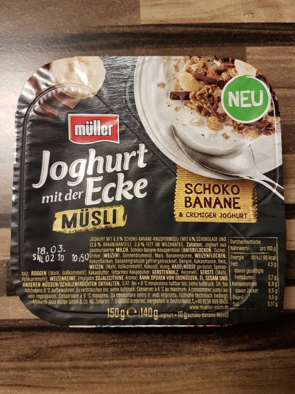 Joghurt mit der Ecke Müsli, Schoko Banane von Breite.Schulter | Hochgeladen von: Breite.Schulter