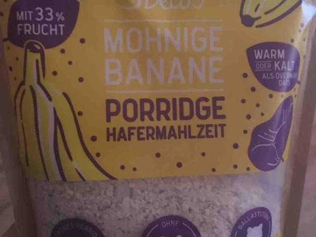 Porridge  Mohnige Banane Hafermahlzeit von manuela141838 | Hochgeladen von: manuela141838