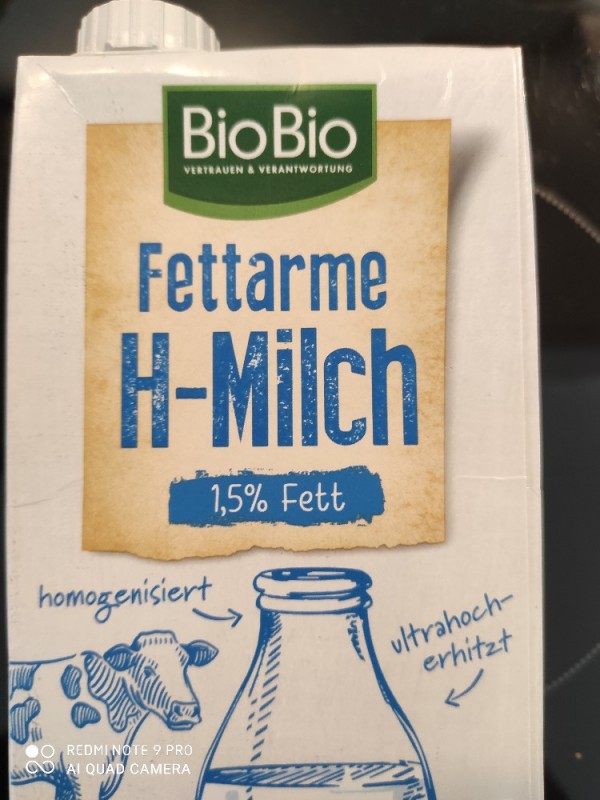 fettarme H-Milch 1,5%, 1,5% Fett von B.B.M. | Hochgeladen von: B.B.M.