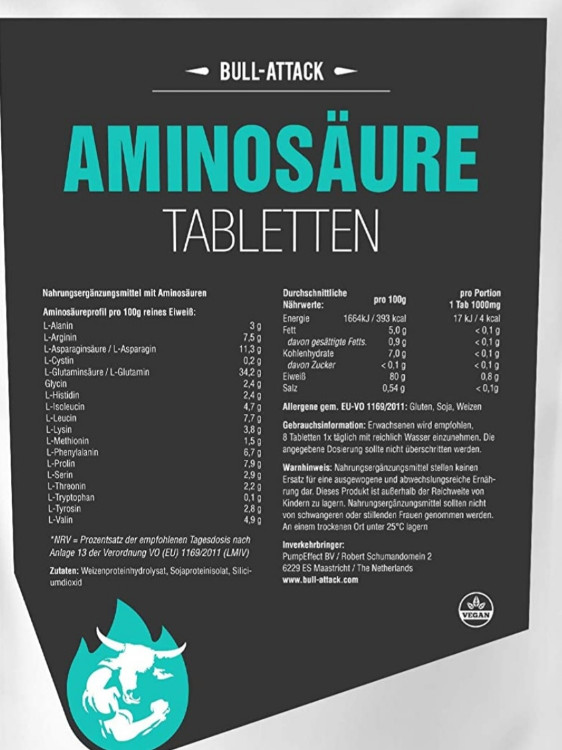 Bull Attack Aminosäure Tabletten, EEA + BCAA Tabletten von DK551 | Hochgeladen von: DK5518