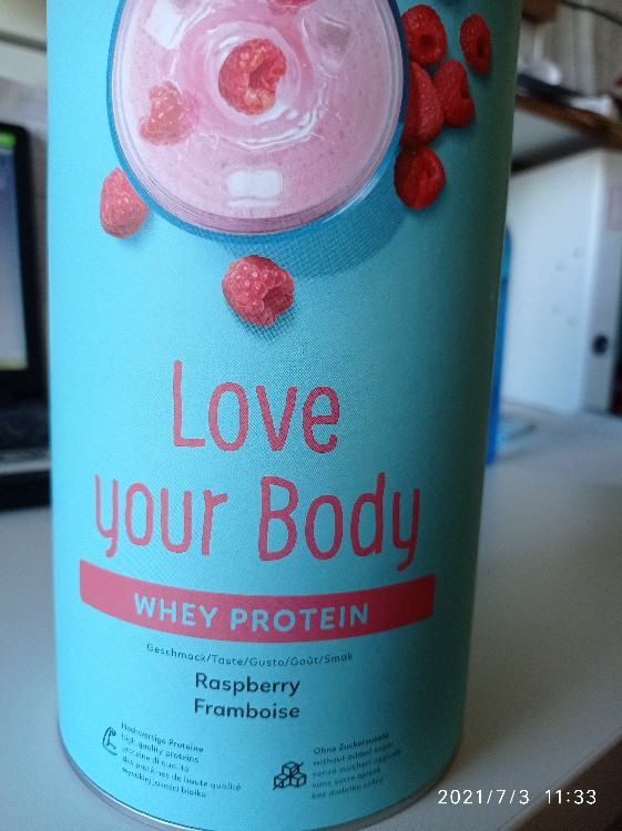Love your Body, Whey Protein Himbeere von LeaBlock | Hochgeladen von: LeaBlock