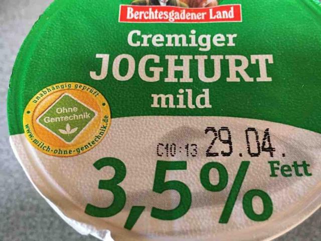 Joghurt mild 3,5% extra cremig (Berchtesgadener), natur von Grau | Hochgeladen von: Grauer