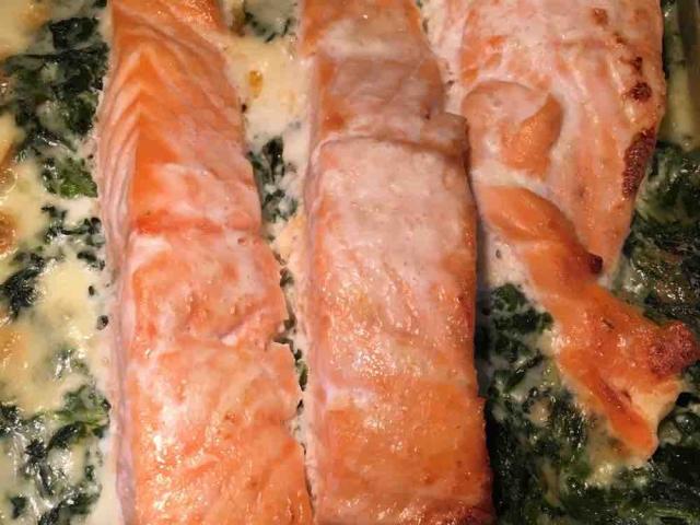 Lachs auf Blattspinat zubereitet von Jassi25 | Hochgeladen von: Jassi25