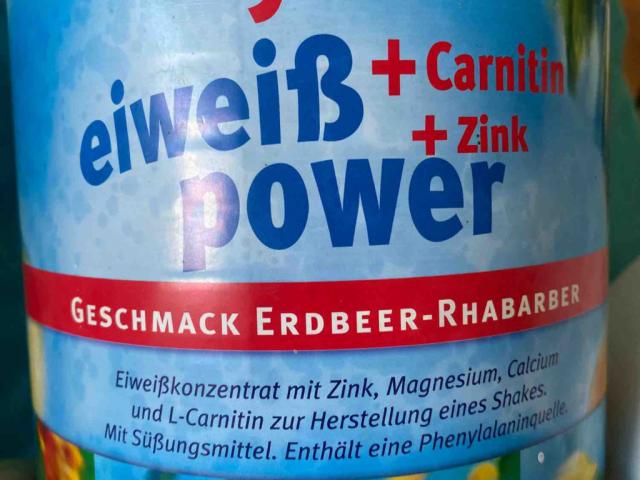 Eieweiß Power Erdbeer-Rhabarber, Carnitin + Zink von Hoic71 | Hochgeladen von: Hoic71