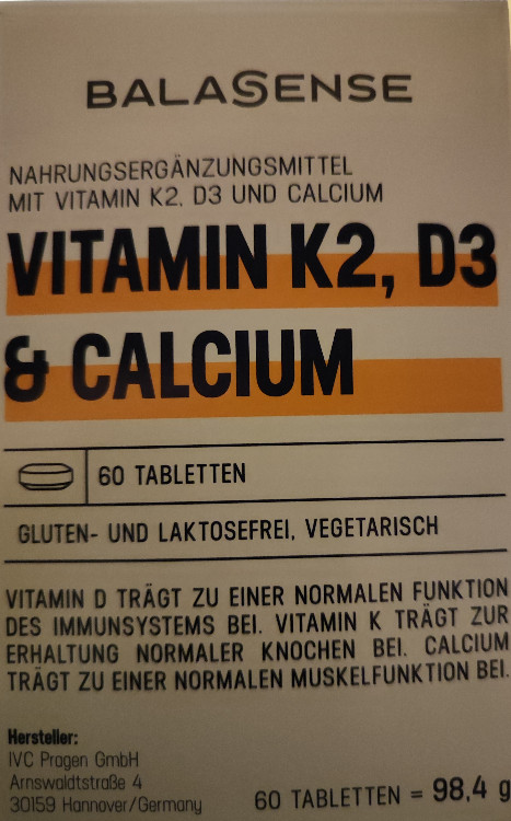 Balasence Vitamin (K2), D3 & Calcium, Pro Tablette Tagesdosi | Hochgeladen von: bunnyforsale124