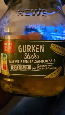 Gurken Sticks, mit weißem Balsamicoessig von DerLinne09 | Hochgeladen von: DerLinne09