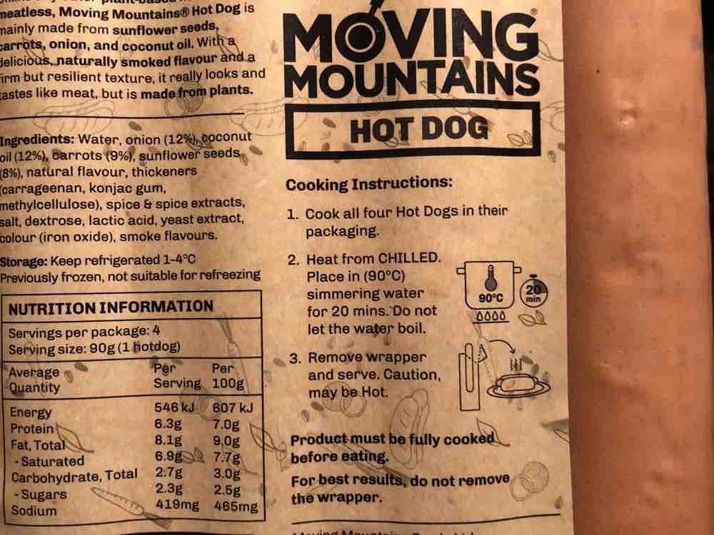 Moving Mountains Hot Dog, Vegane Wurst von LizzRei | Hochgeladen von: LizzRei