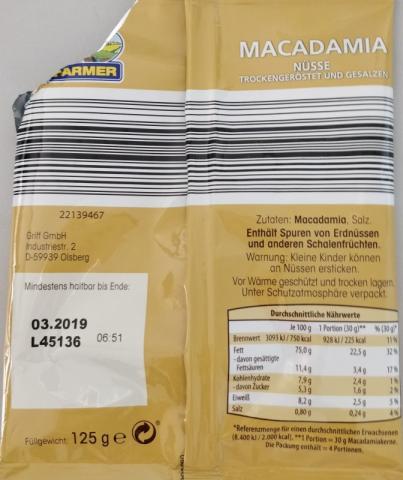 Macadamia, geröstet und gesalzen | Hochgeladen von: meggixs858